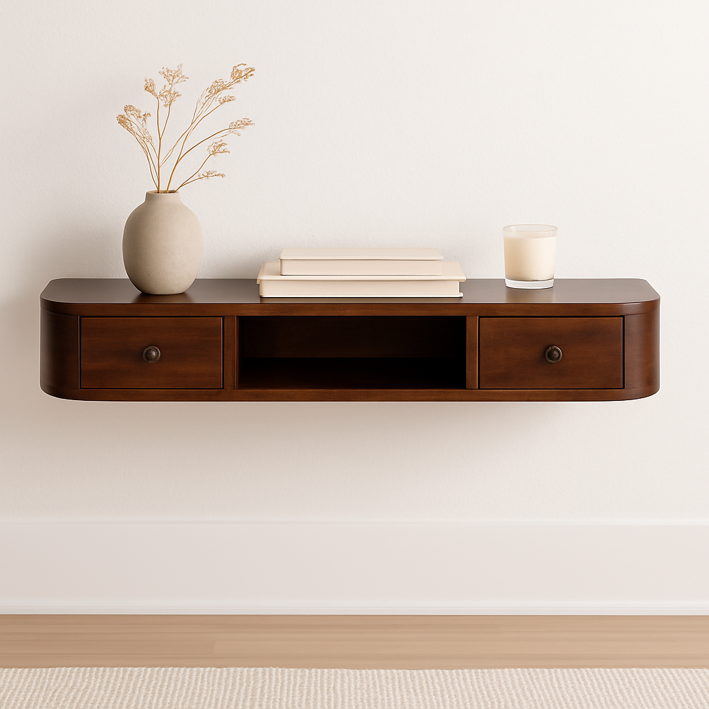 Office Desk with Drawers, Brown