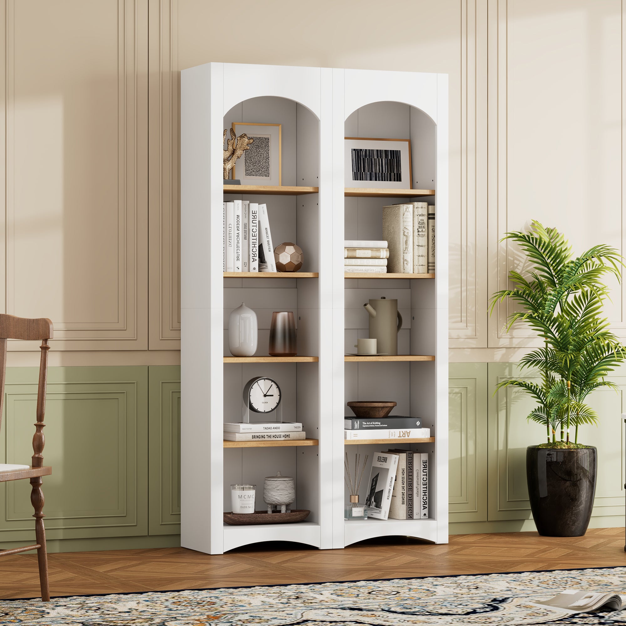 Farmhouse Storage Cabinet, 39.3 in, White