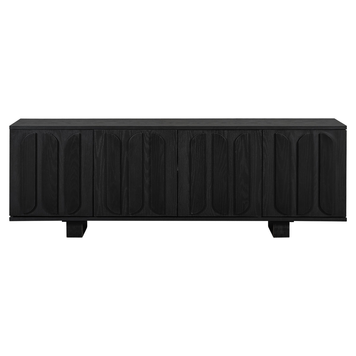 Black Entertainment Center for TVs up to 75 in, 63 in Wide