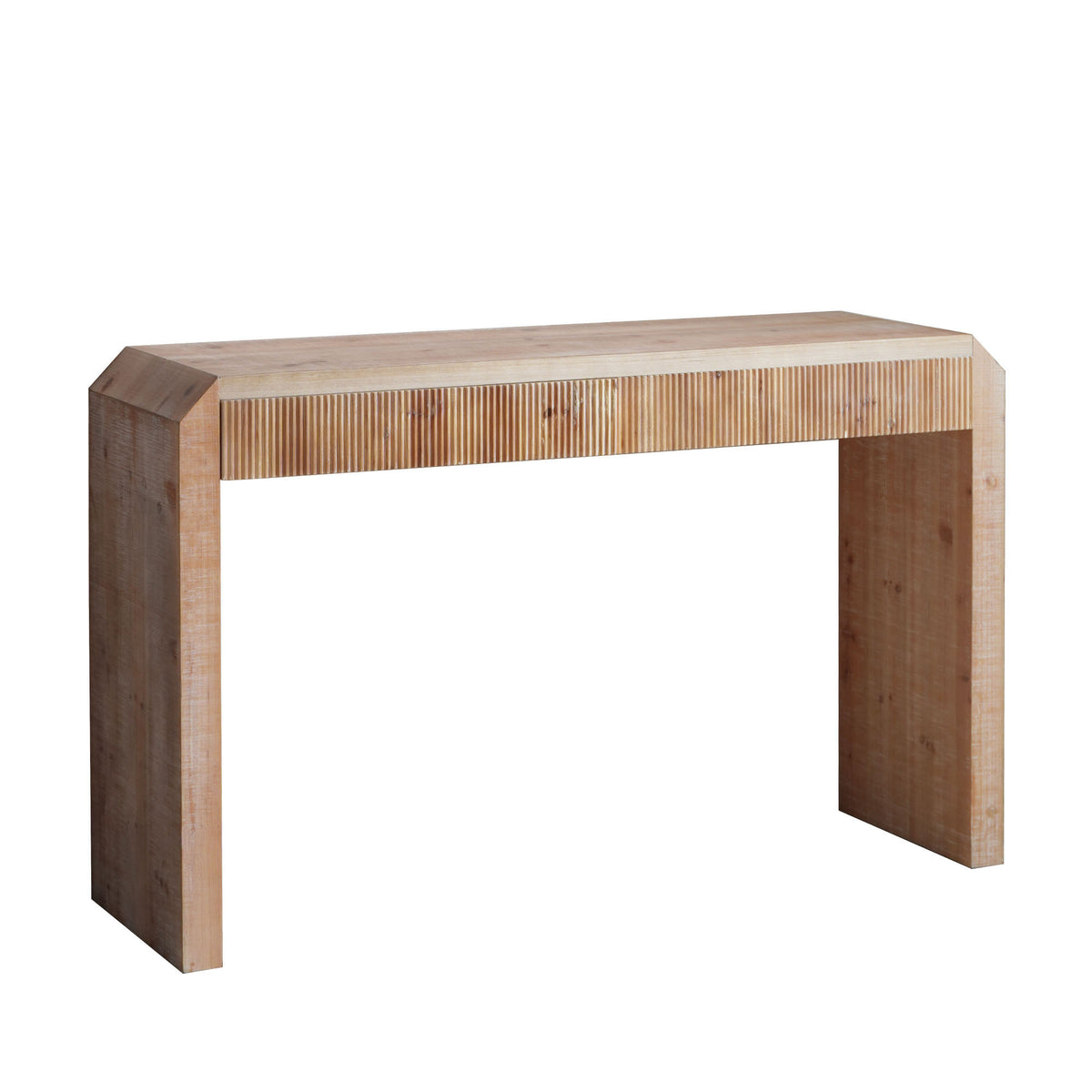 Natural Console Table with Storage, 51.8 in Wide