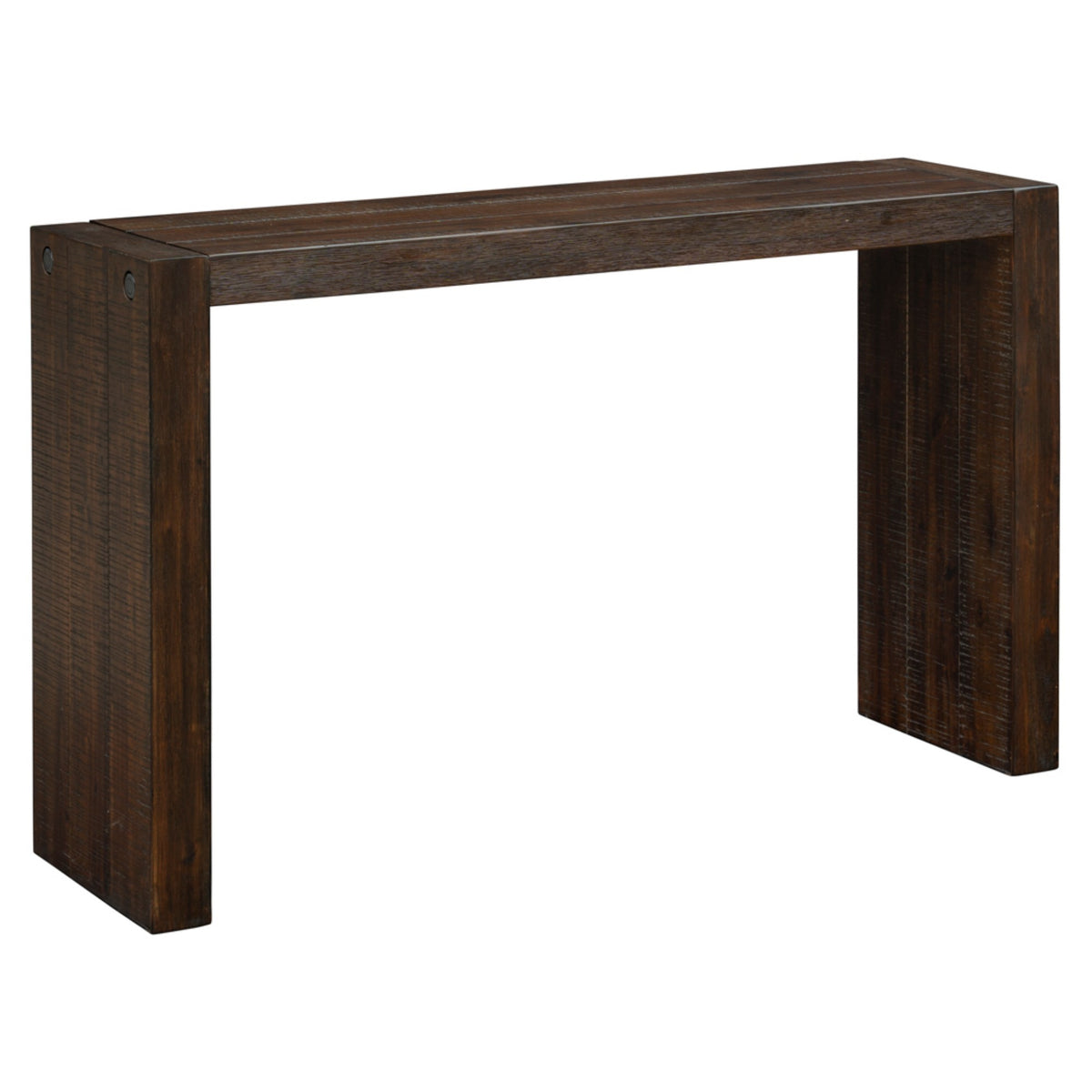 Brown Solid Wood Console Table, 54 in Wide