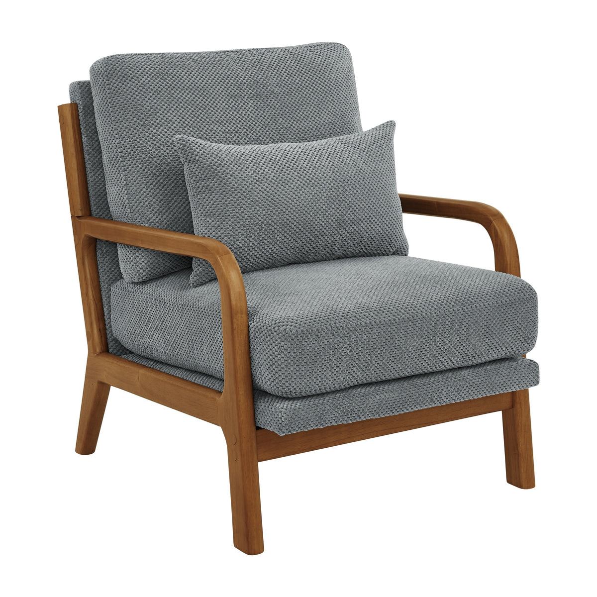 Light Gray Accent Chair, 26 in Wide