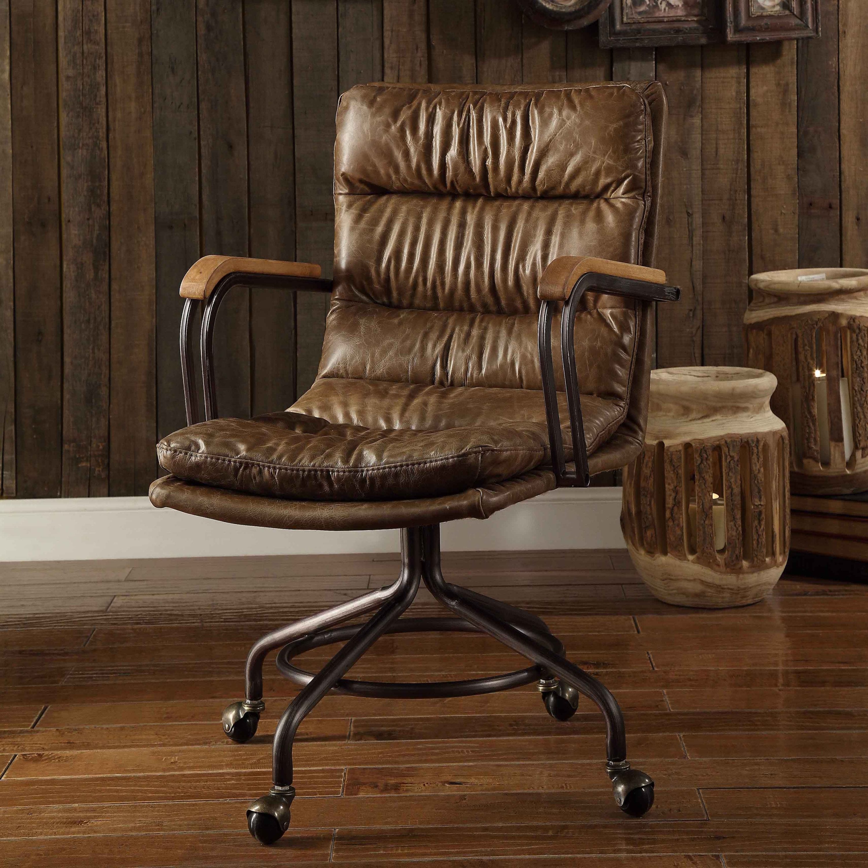 Vintage Office Chair, 26.5 in