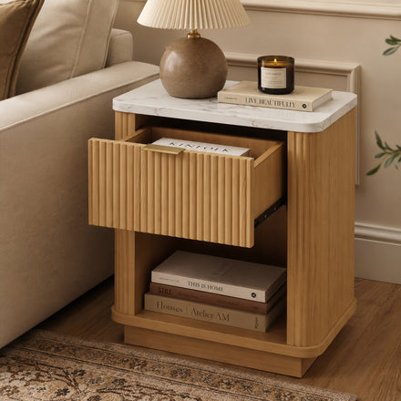 Fluted Nightstands