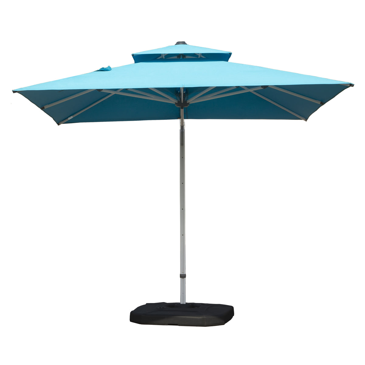 9 ft Blue Cantilever Patio Umbrella with Tilt