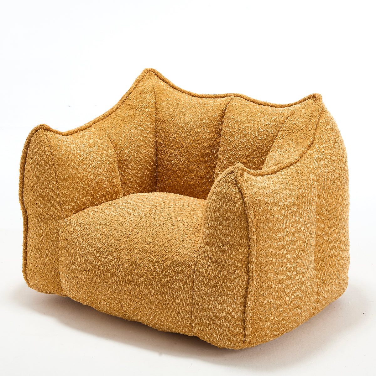 Yellow Chenille Accent Chair