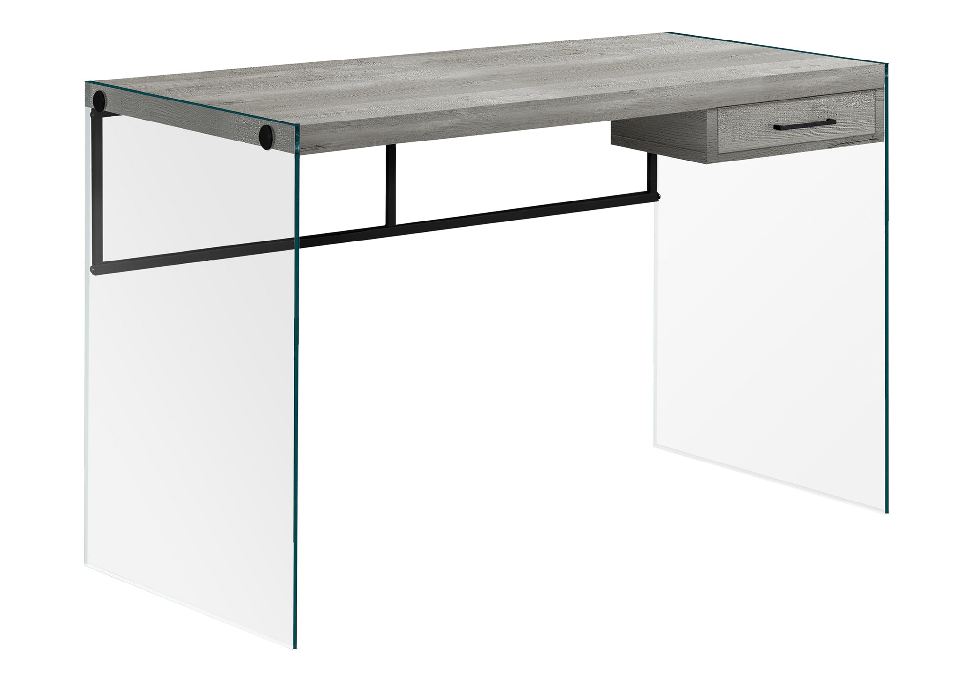 Contemporary Computer Desk, 48 in, Grey
