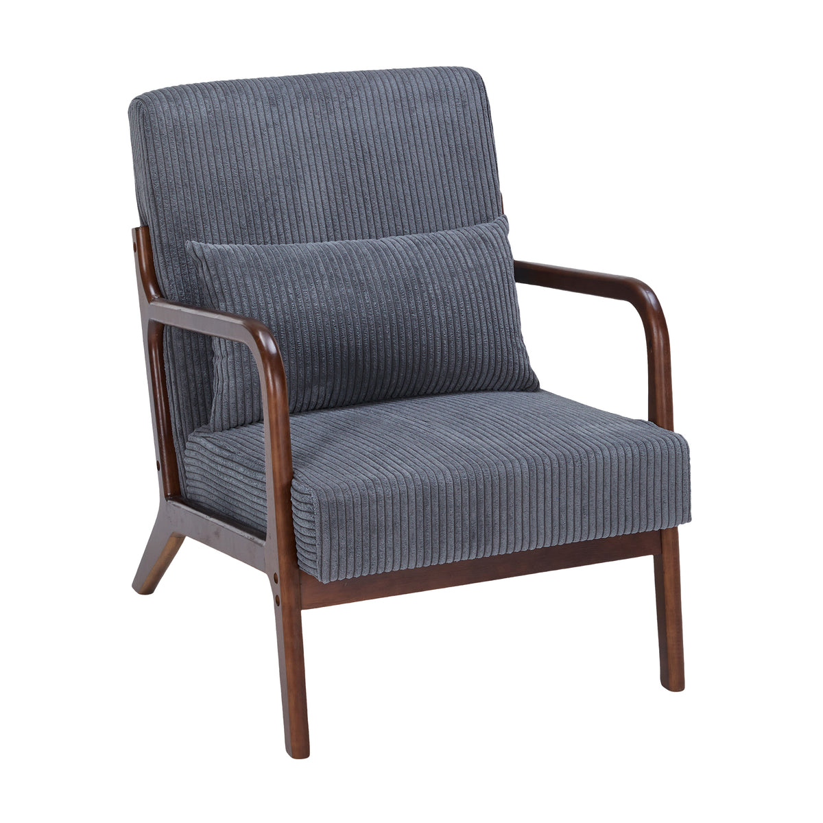 Dark Gray Accent Chair, 28.7 in Wide