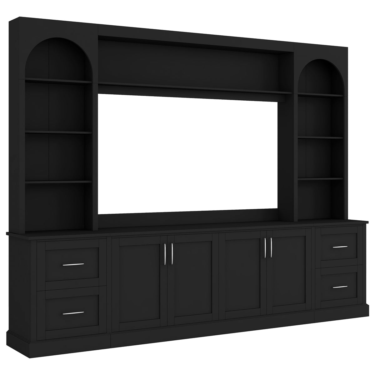 Black Entertainment Center for TVs up to 65 in, 103.1 in Wide