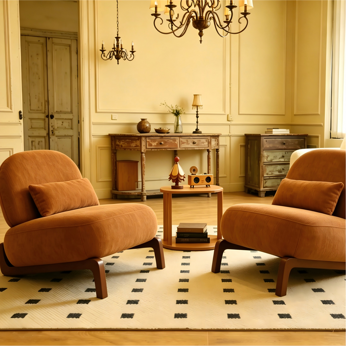 Caramel Accent Chair, Set of 2