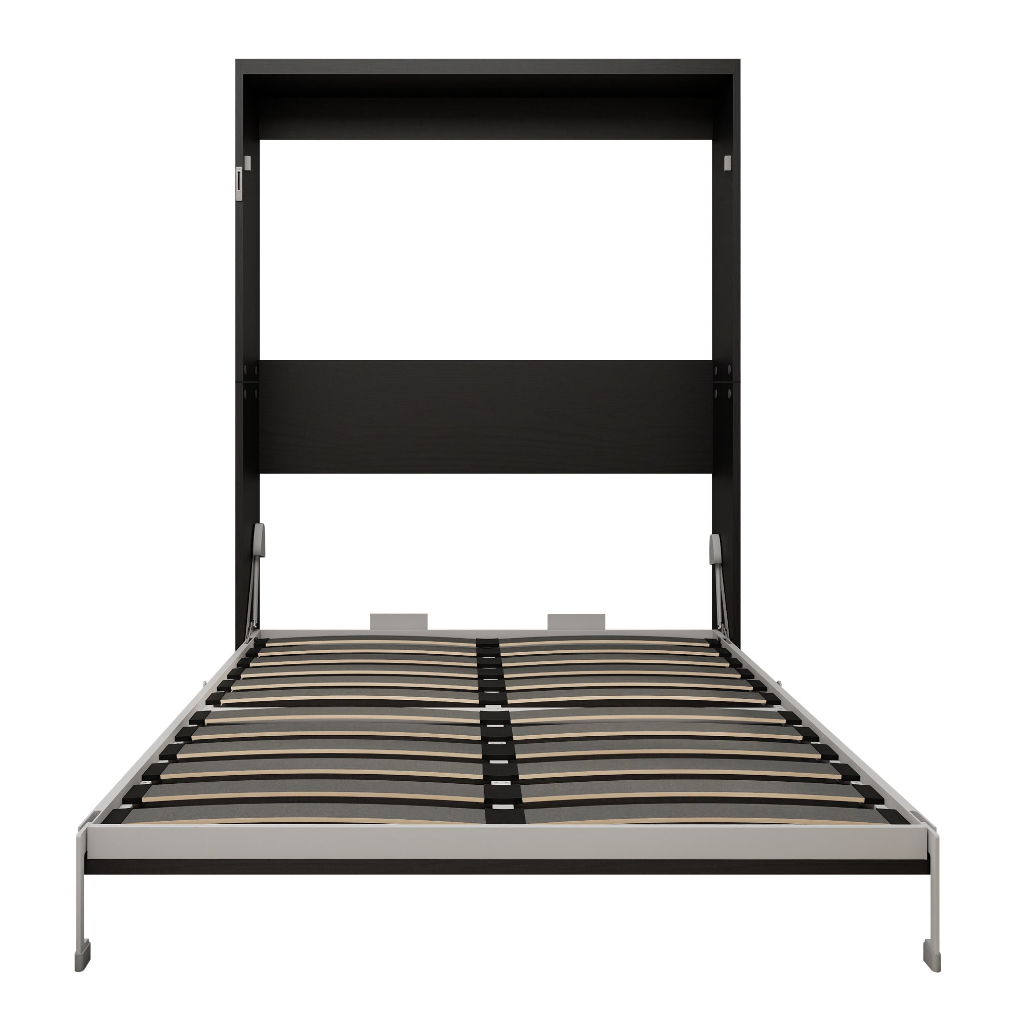 Queen Murphy Bed with Integrated Desk, Black