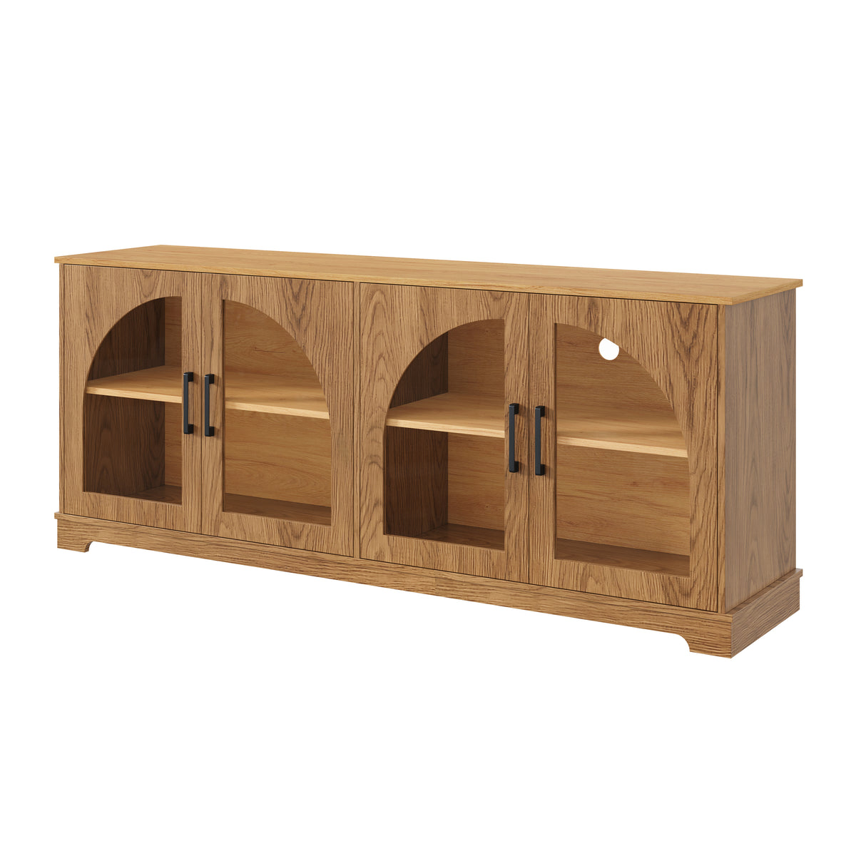Brown TV Stand for TVs up to 70 in, 66.9 in Wide