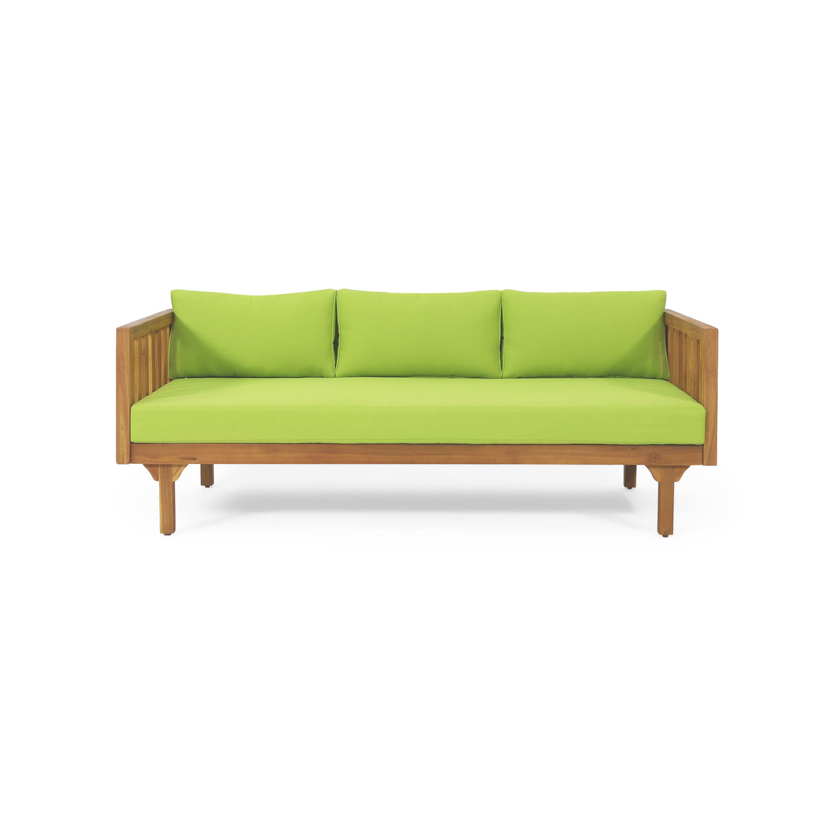 Teak Finish Outdoor Daybed