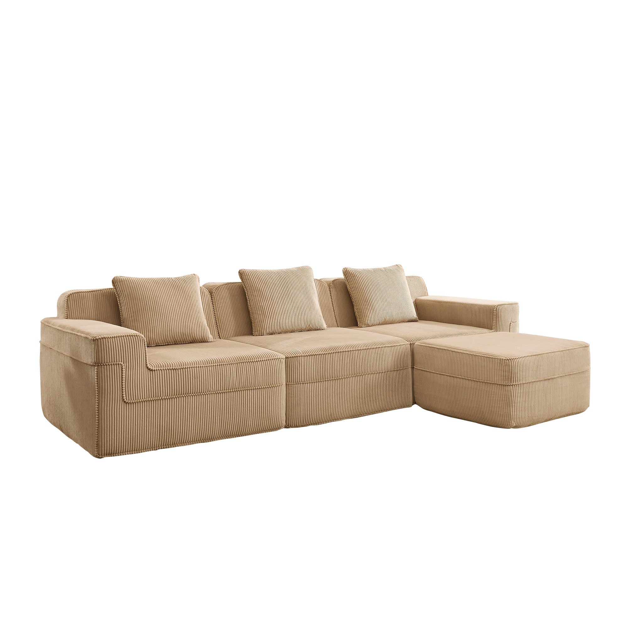 Hudson 3-Seat Boneless Couch in Camel #OttOnly_1 #Color_Camel