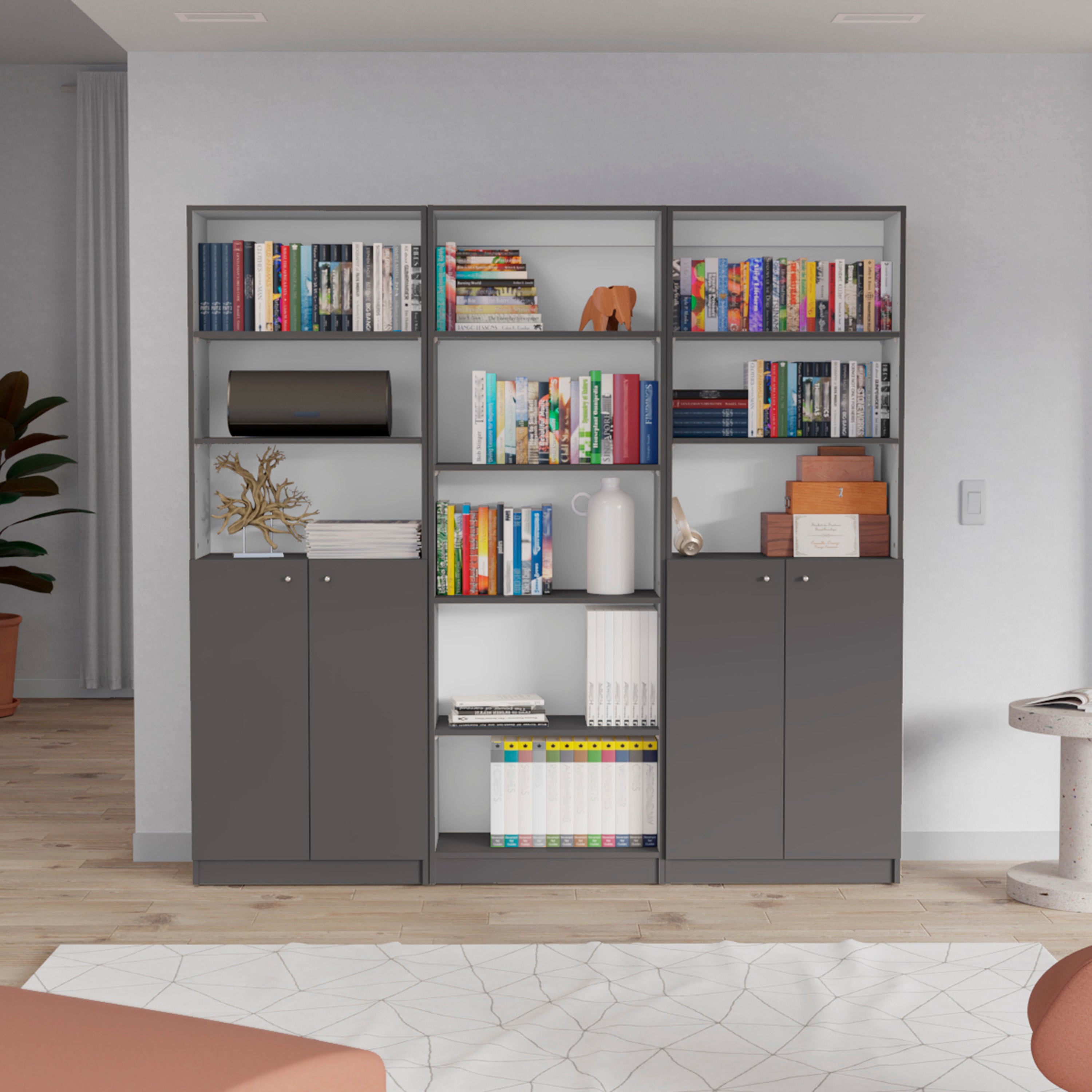 Bookcase, 74.1 in, 71.1 in Tall