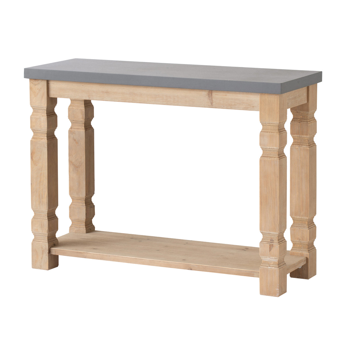 Gray Console Table, 42 in Wide