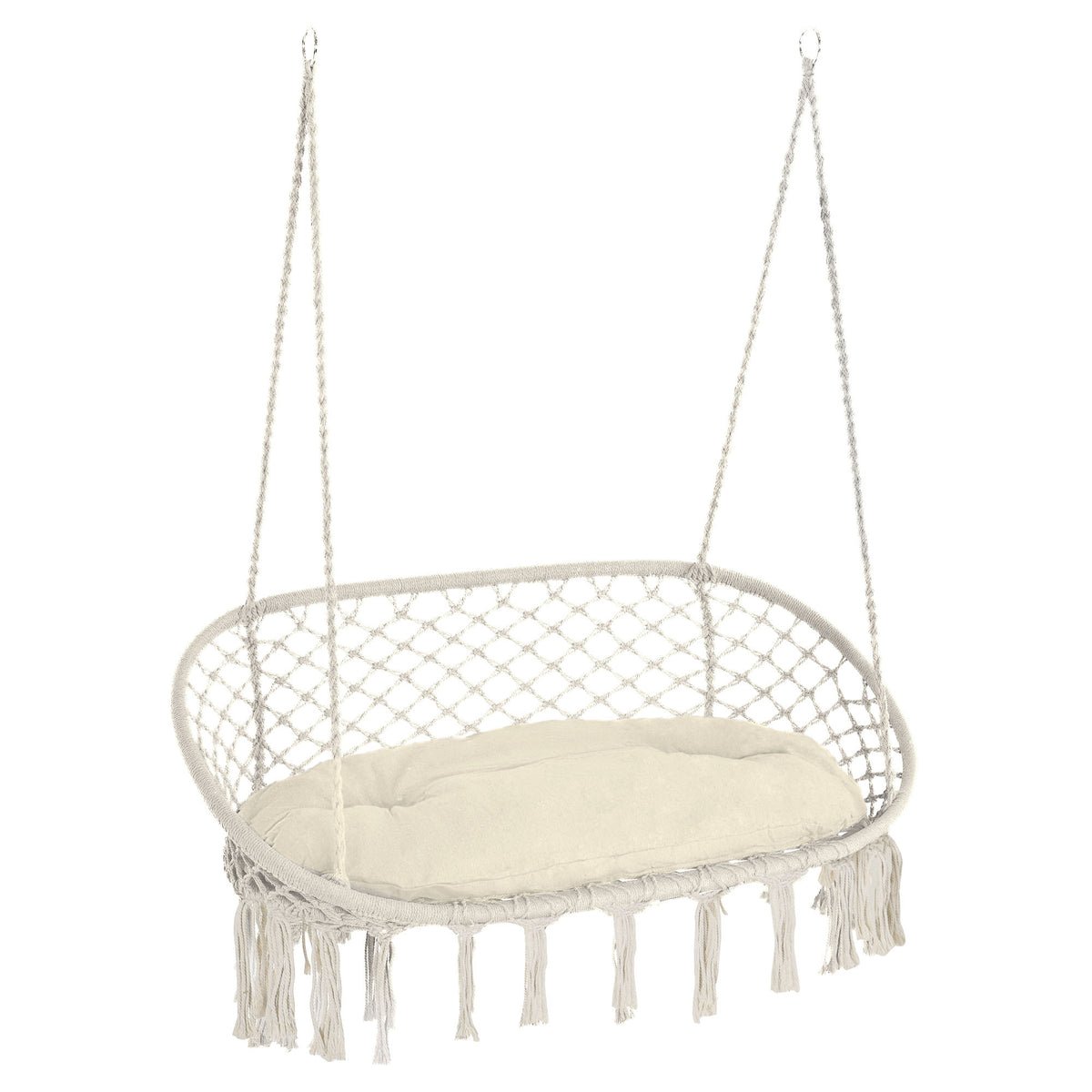 White 2-Person Hammock Chair