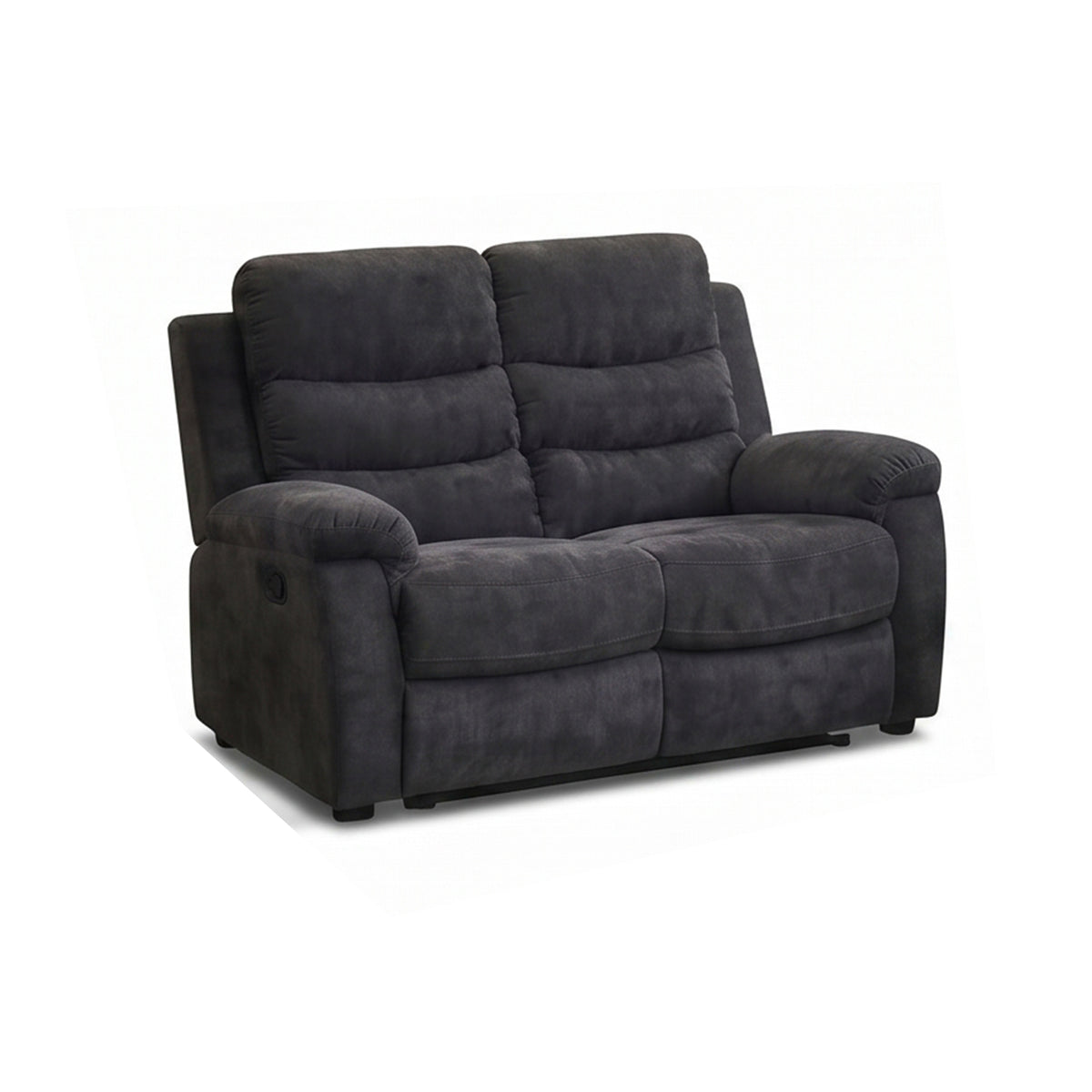 Dark Gray Reclining Loveseat, 58 in Wide
