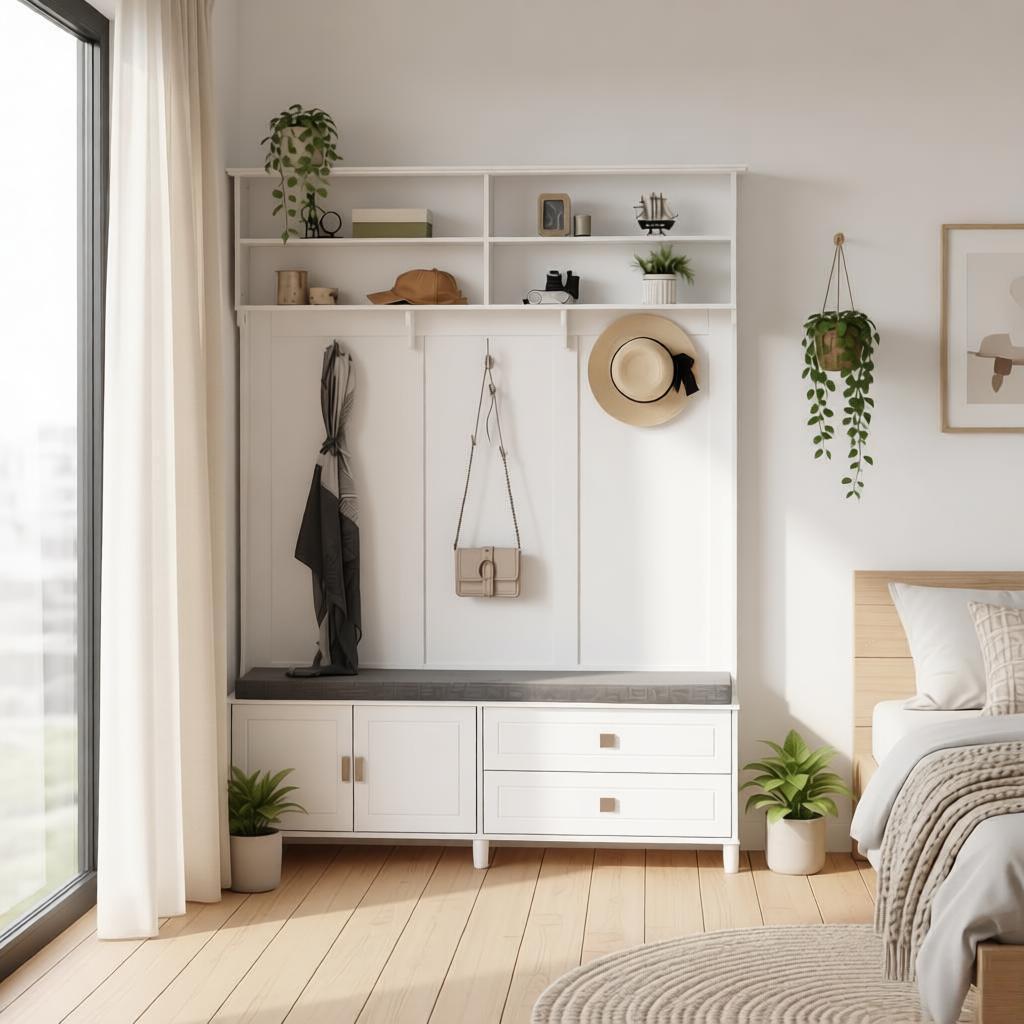 White Coat Rack