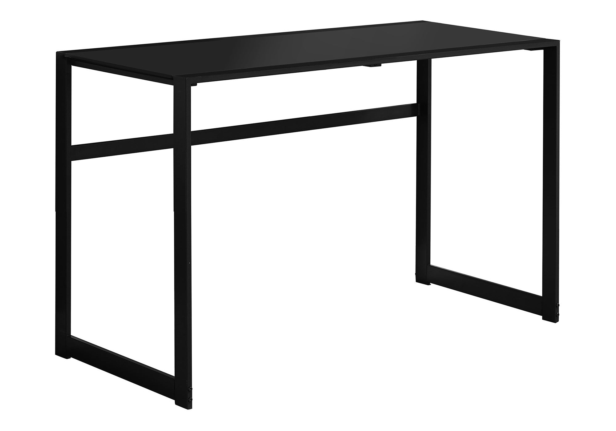 Contemporary Computer Desk, 48 in, Black