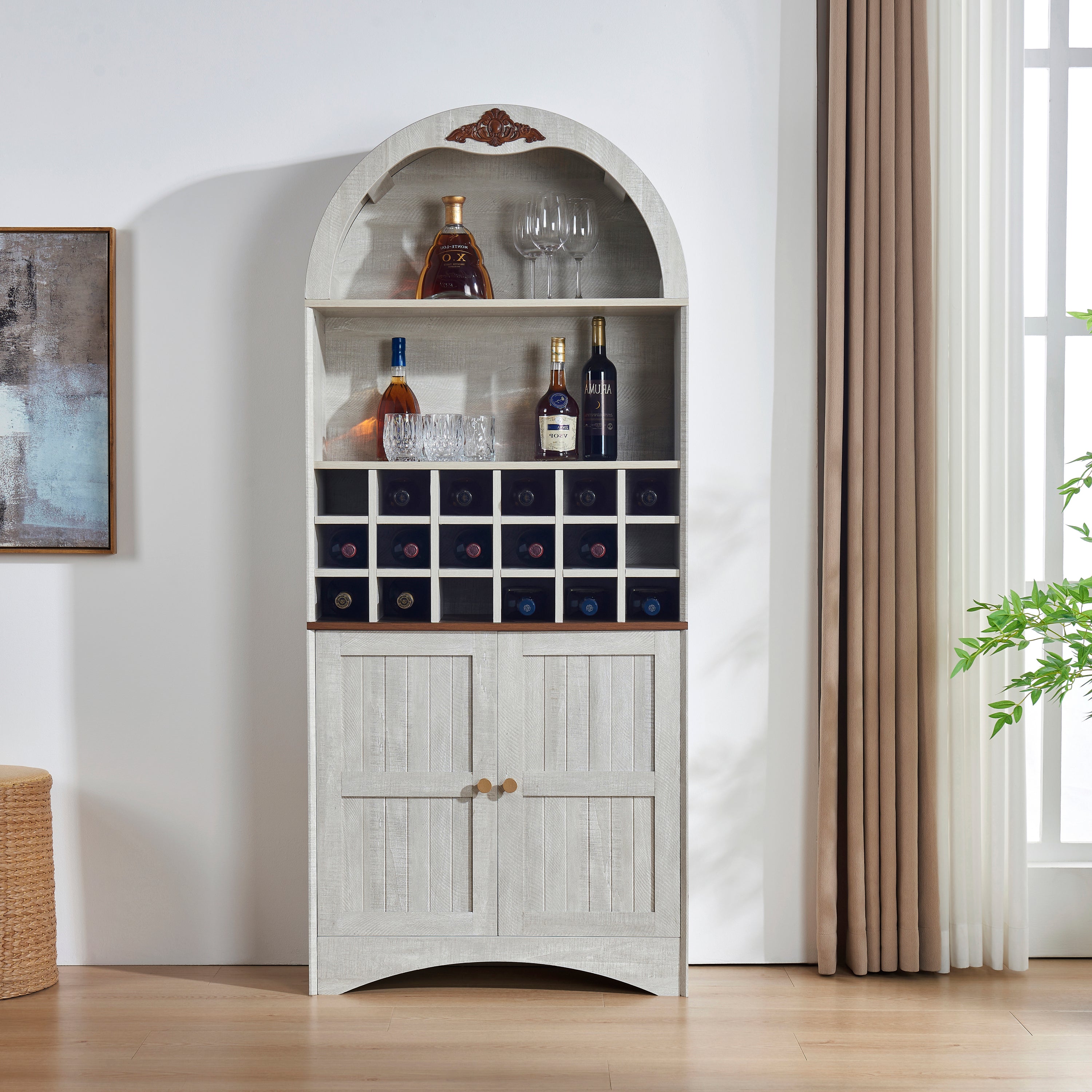 Bookcase with Adjustable Shelves, 30.4 in, White