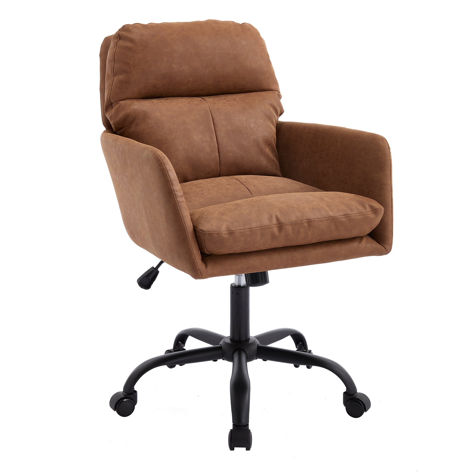 Office Chair, 28.2 in, Brown