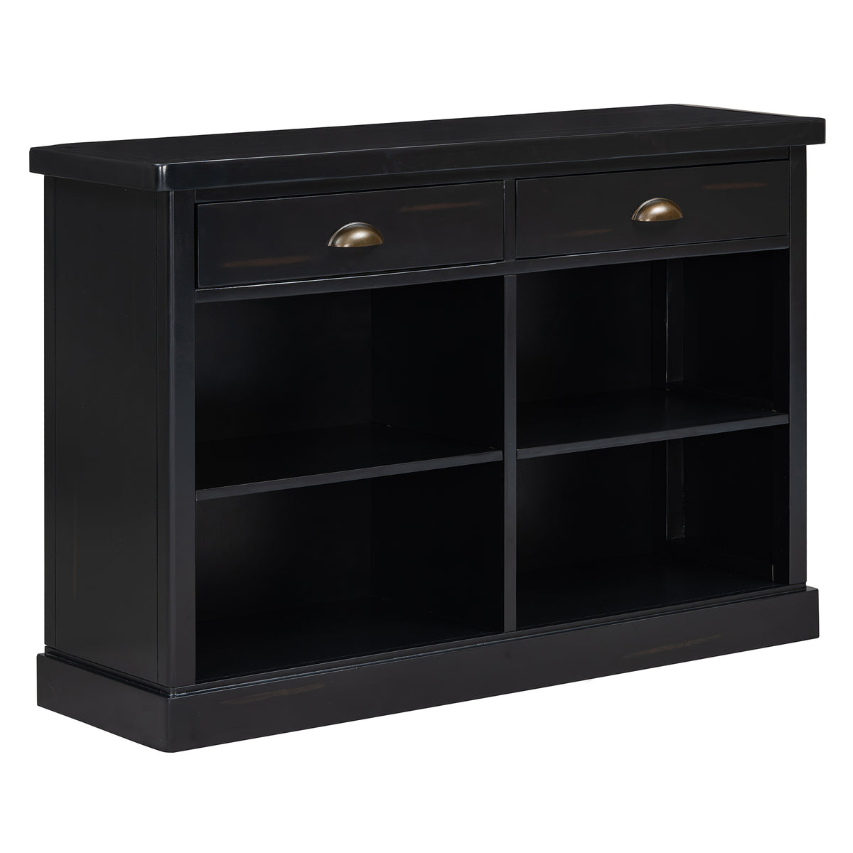 Espresso Console Table, 2 Drawers, 47 in Wide