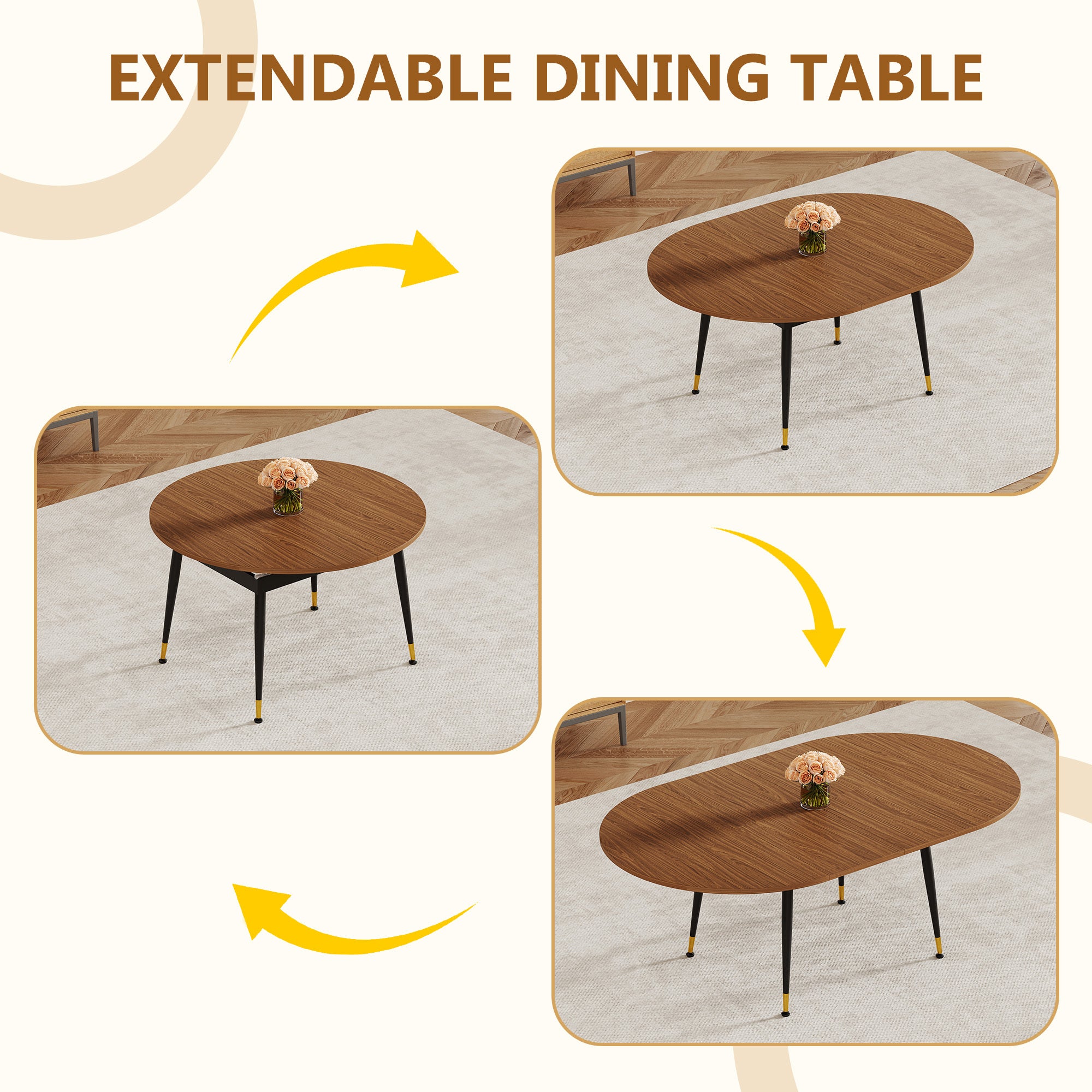 Feature graphic showing the stable framework and non-slip mats on the leg feet