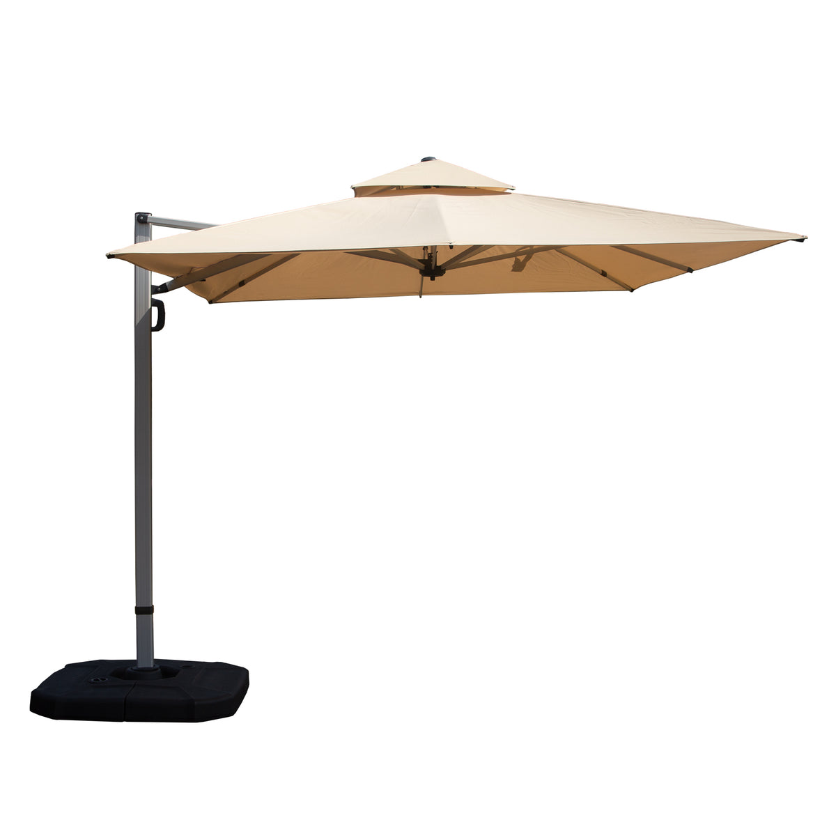 9x11 ft Beige Cantilever Patio Umbrella