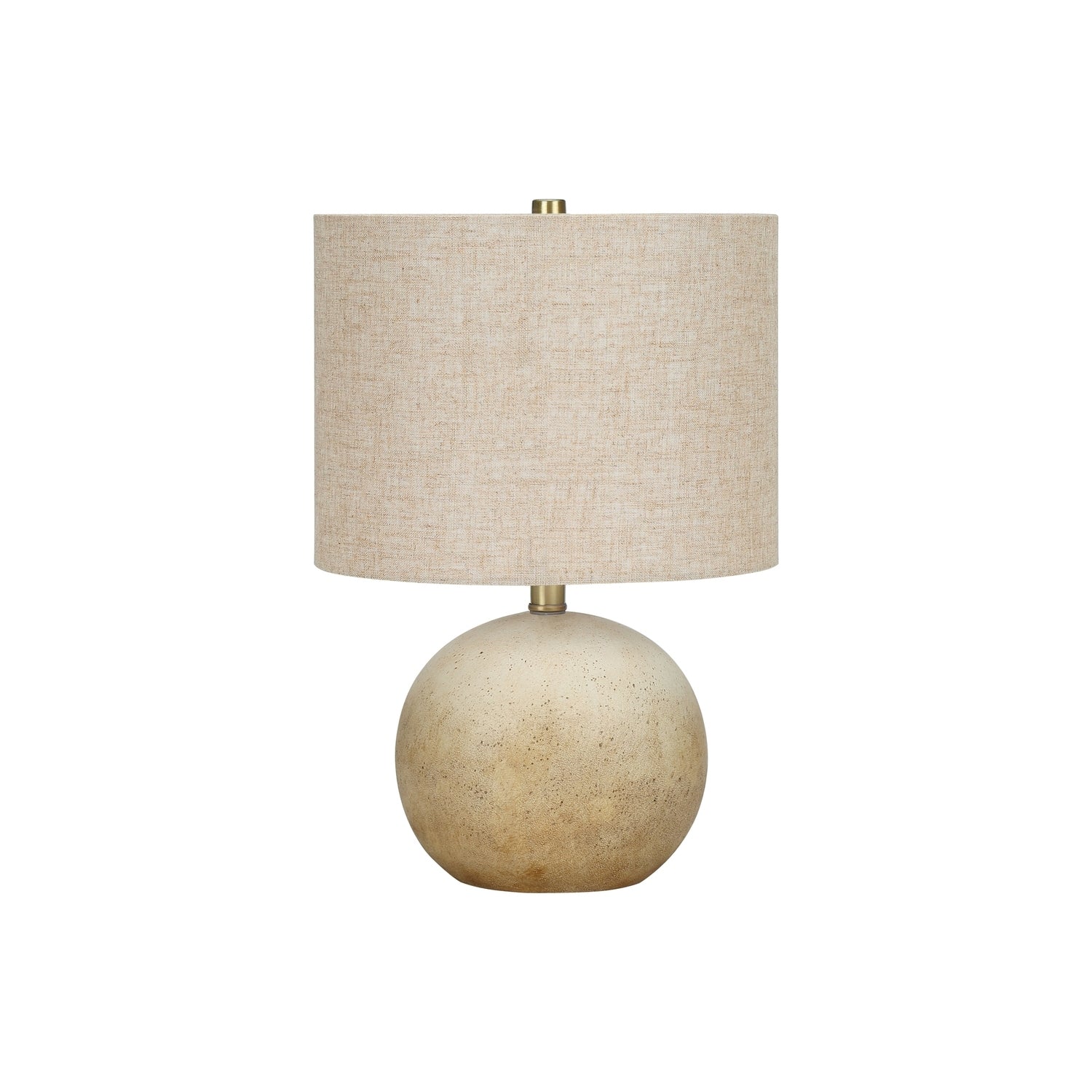 Table Lamp, Concrete Base, Beige Finish