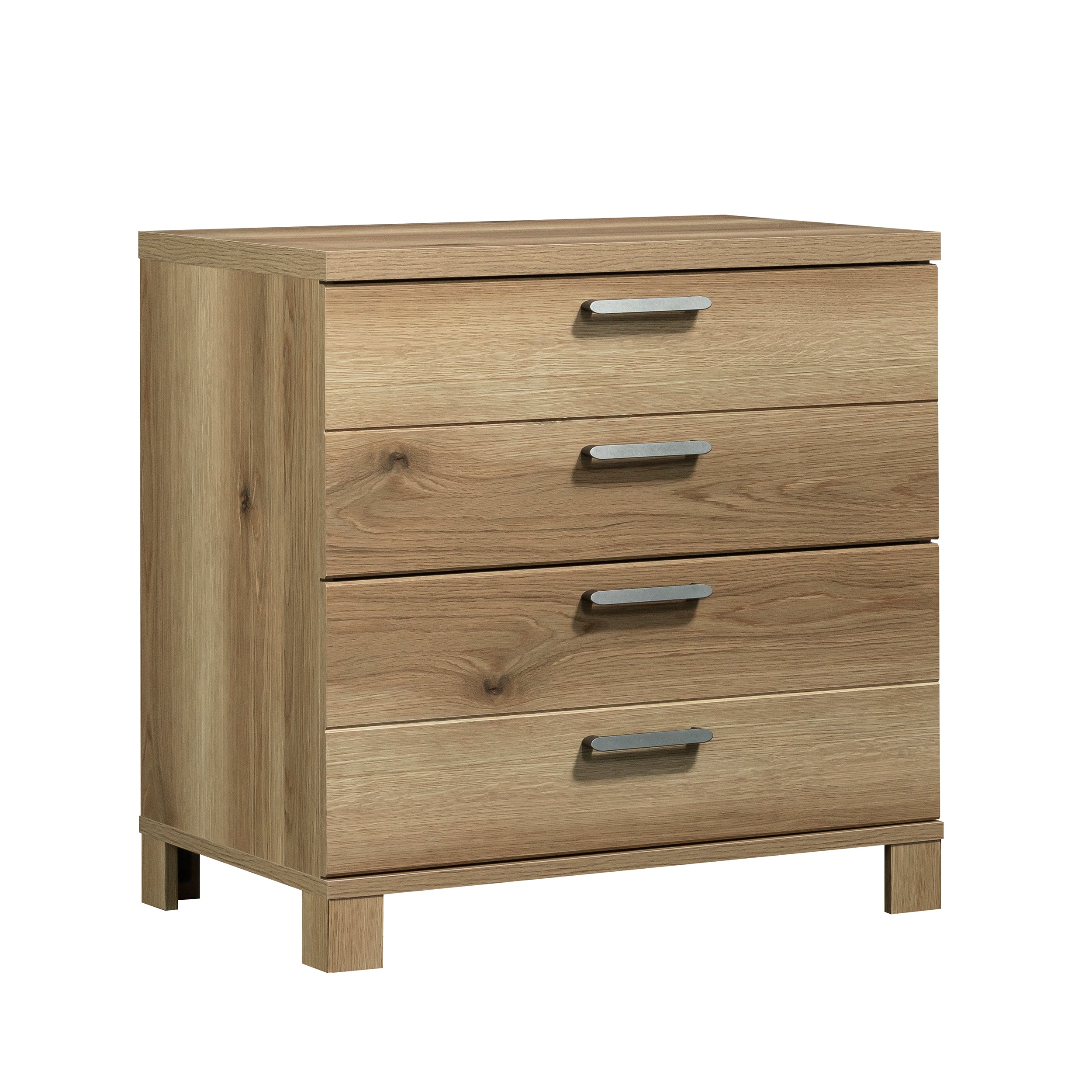 Lateral File Cabinet with Lock, 30.2 in, Oak
