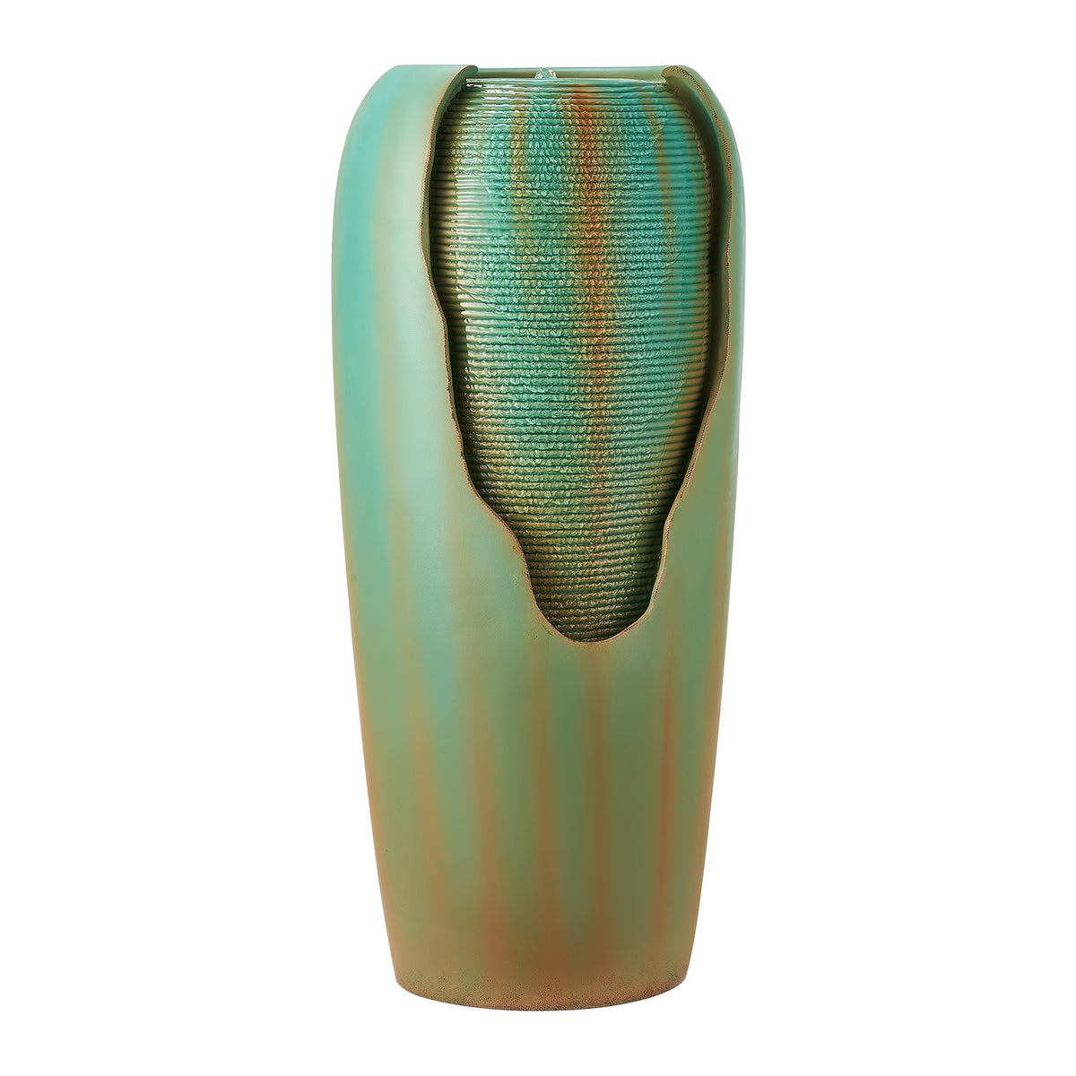 Blue Resin Outdoor Water Fountain