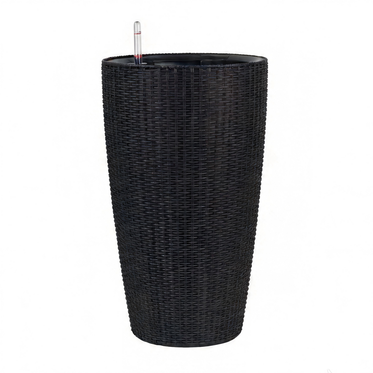 Black Outdoor Planter, 22.2 in Tall