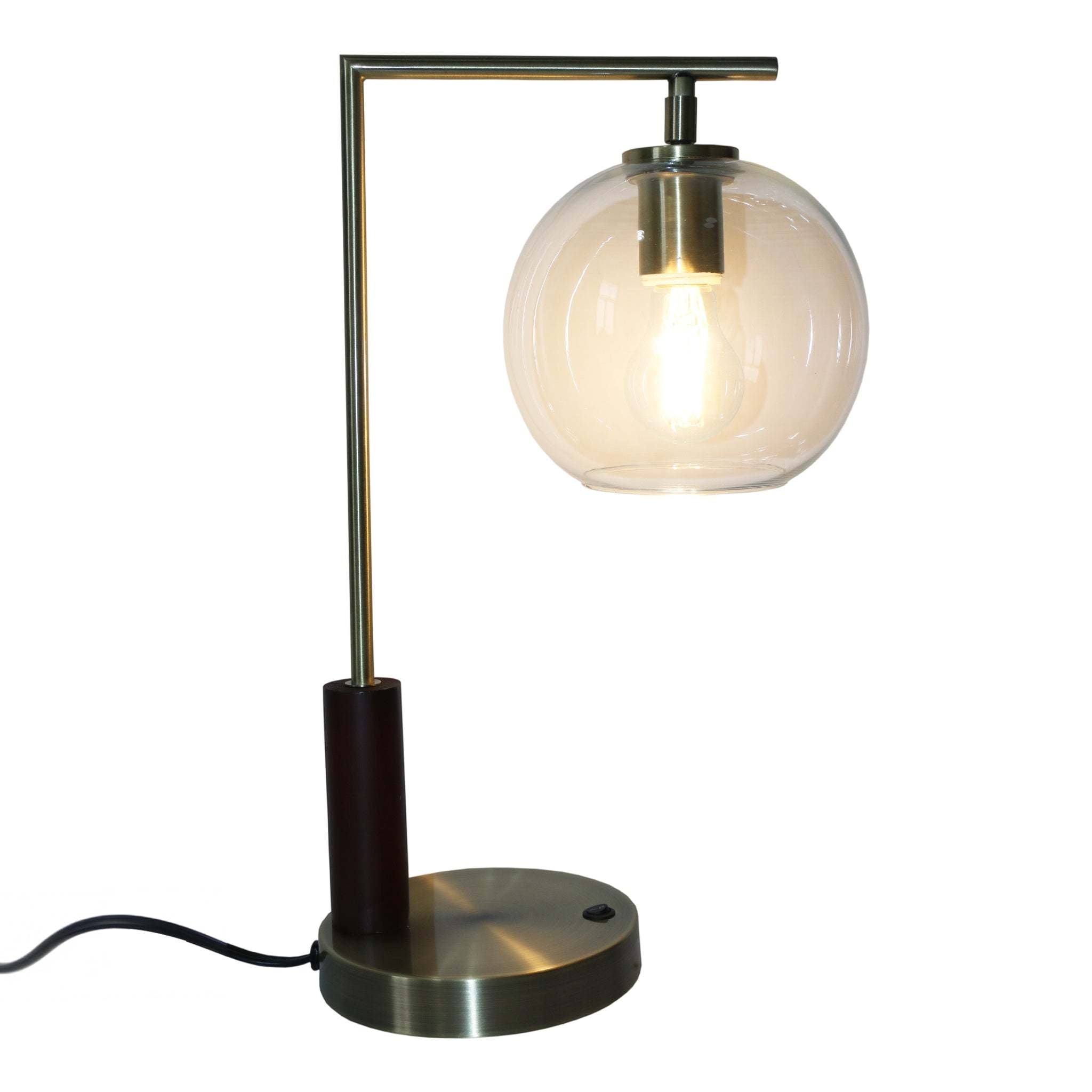 Desk Lamp, Metal, Gold
