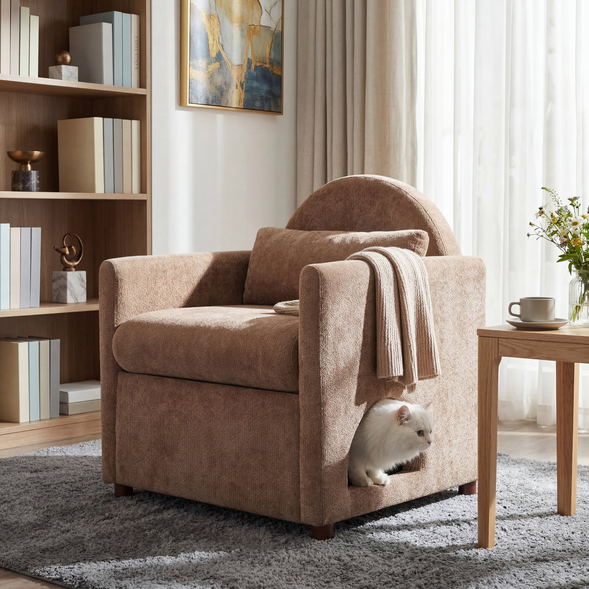 Brown Accent Chair