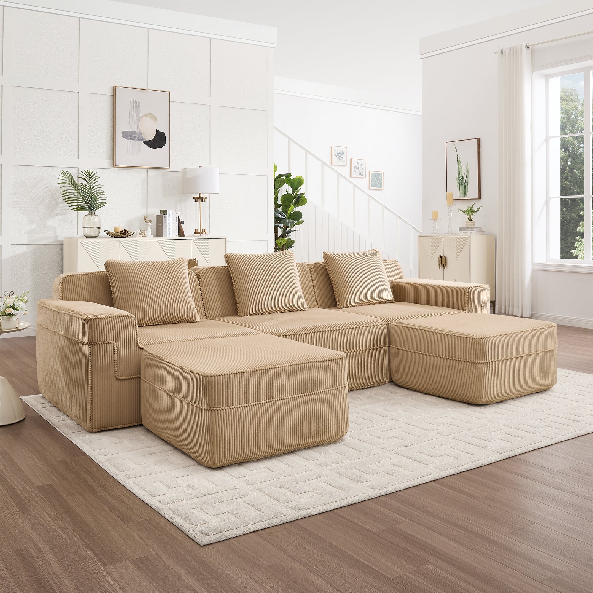 Hudson 3-Seat Boneless Couch in Camel #OttOnly_2 #Color_Camel