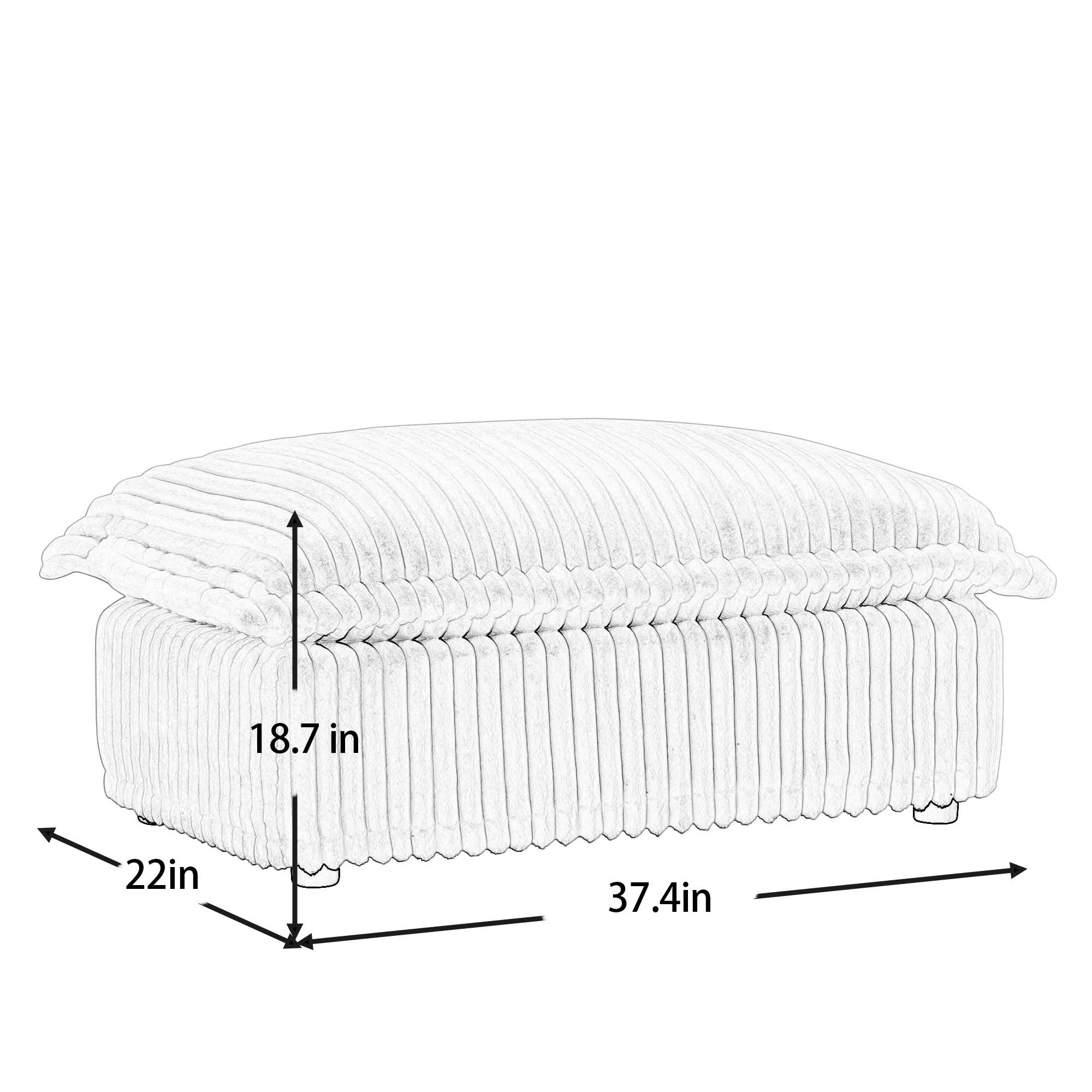 Fluffy Ottoman