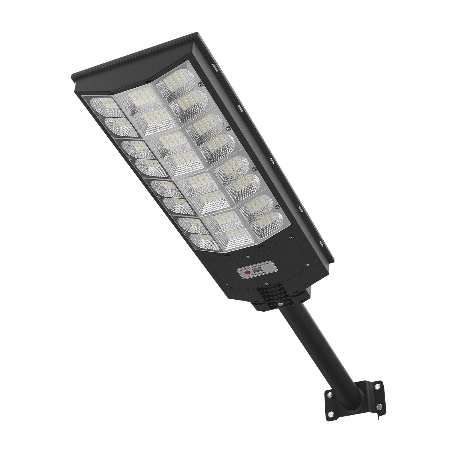 Flood Light, Solar-Powered, Motion-Sensor Dusk-to-Dawn, Black