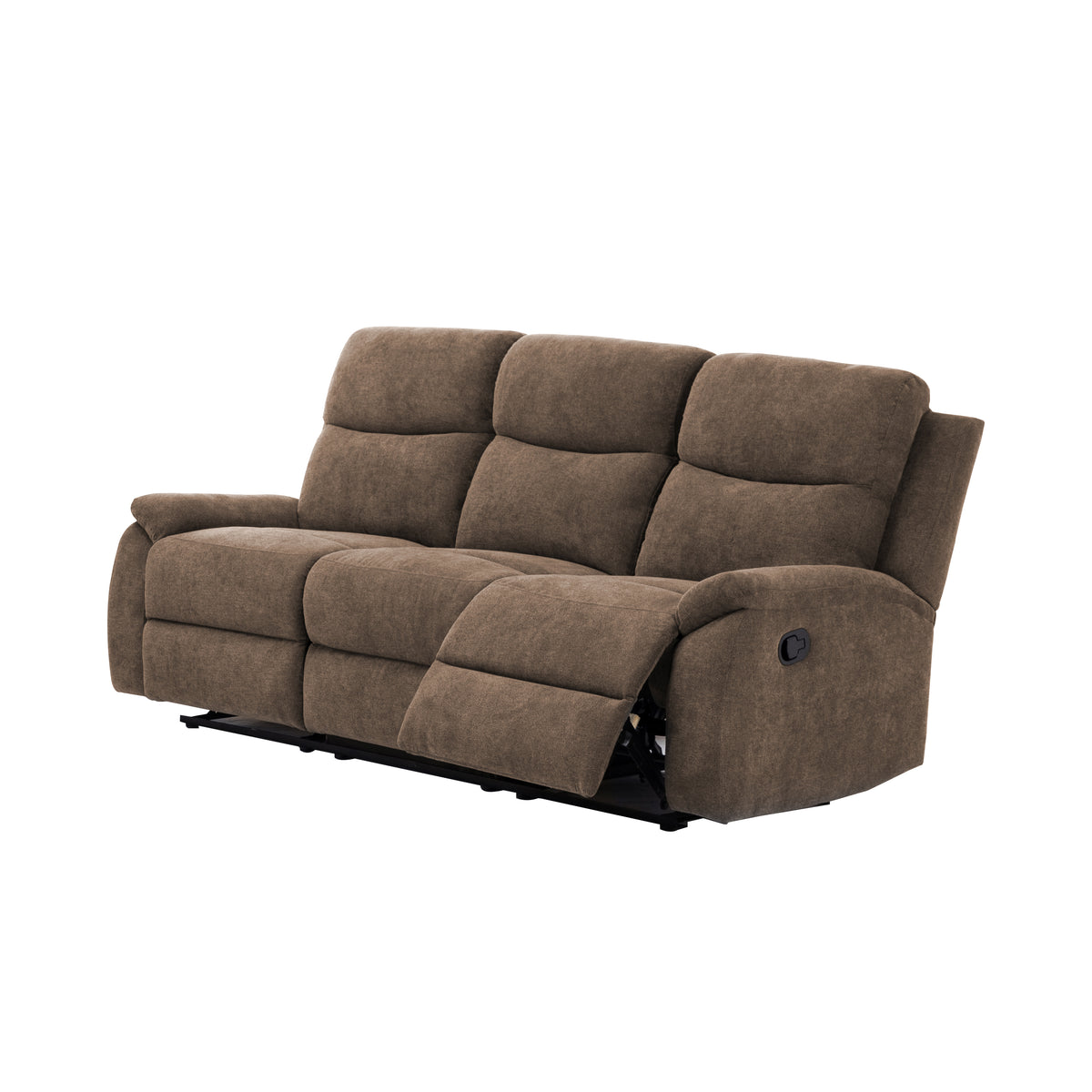 Brown Reclining Sofa, 75 in Wide