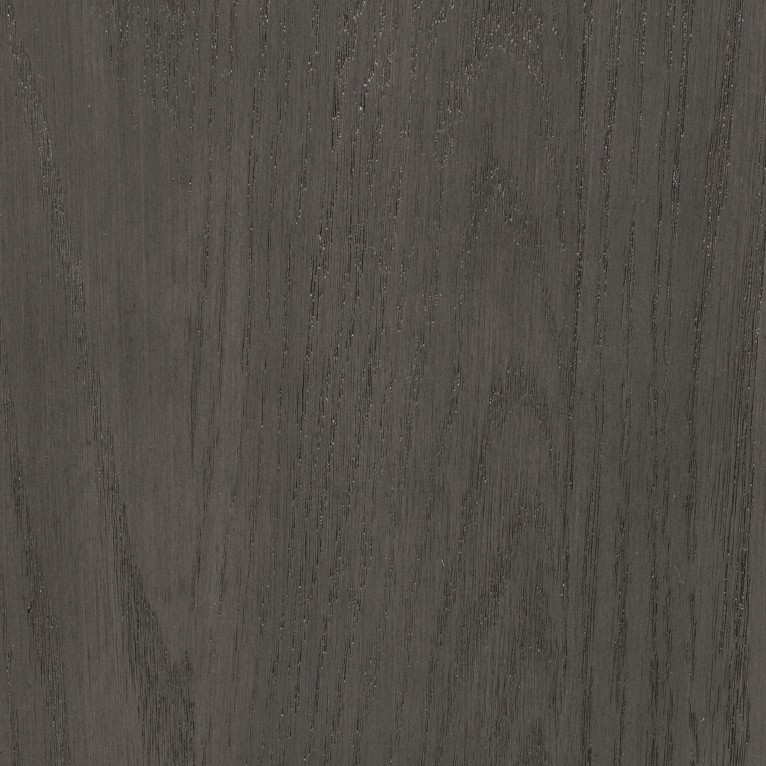 Close-up of the grey wood grain finish