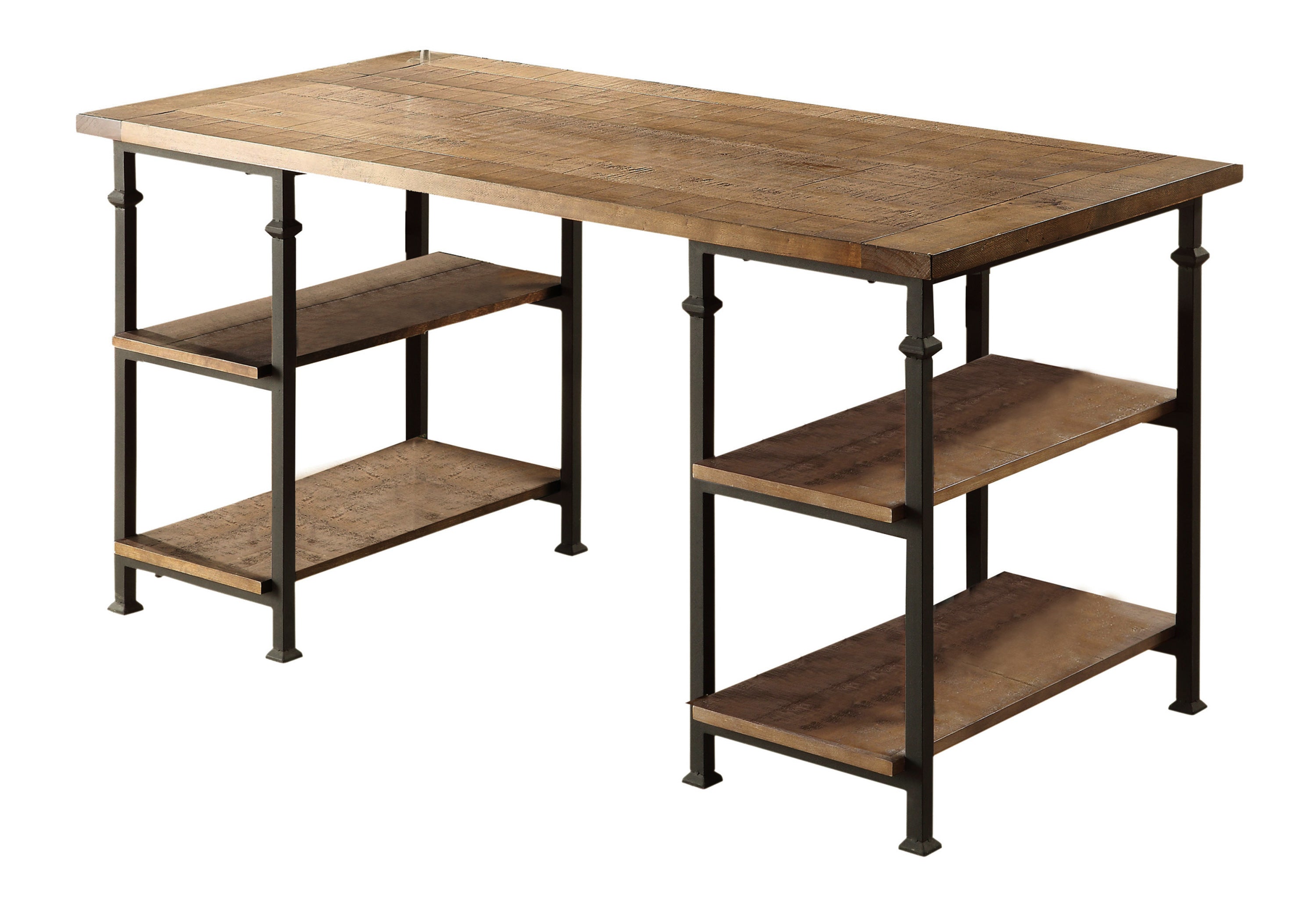 Industrial Writing Desk, 60 in, Black