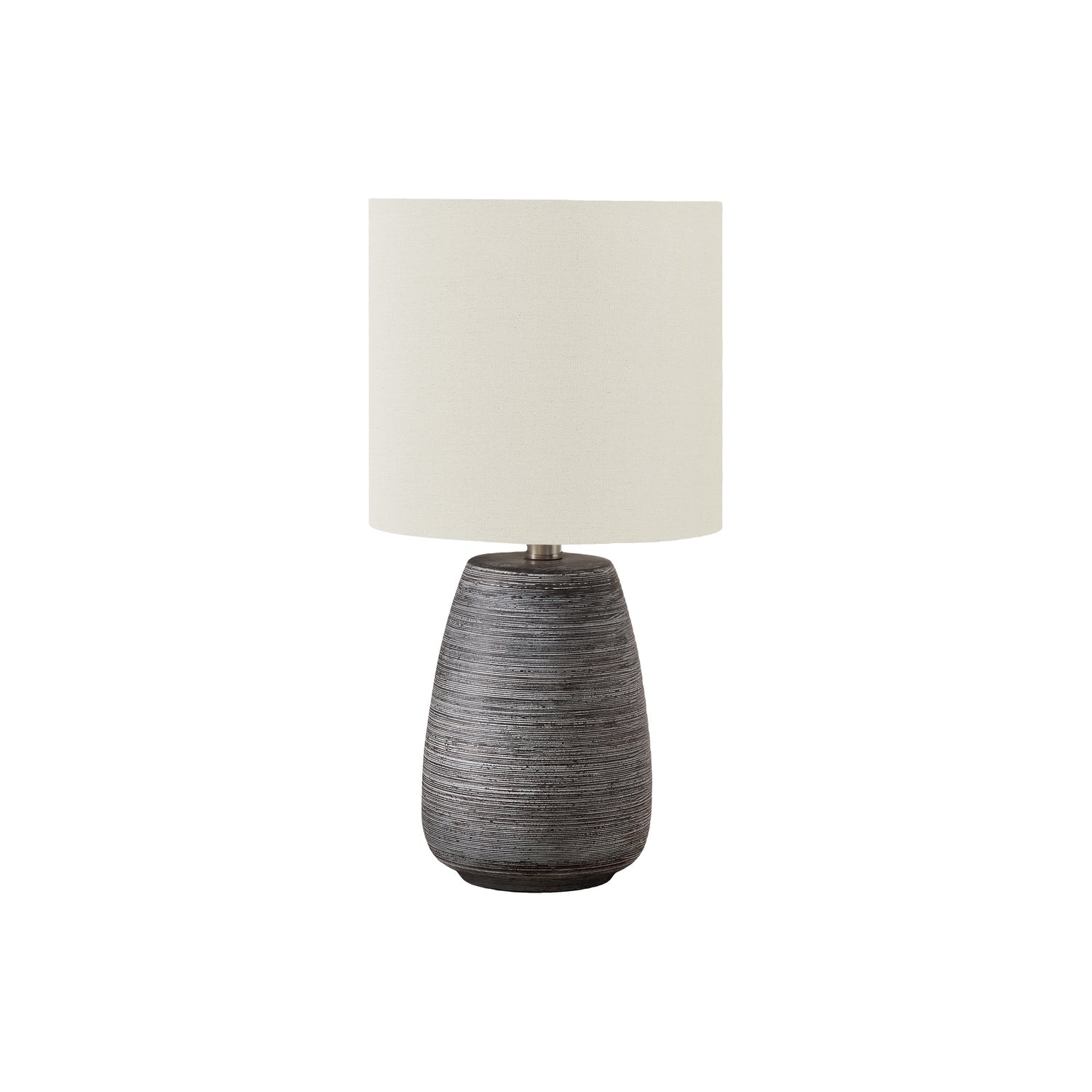 Table Lamp with Ceramic Base in Grey
