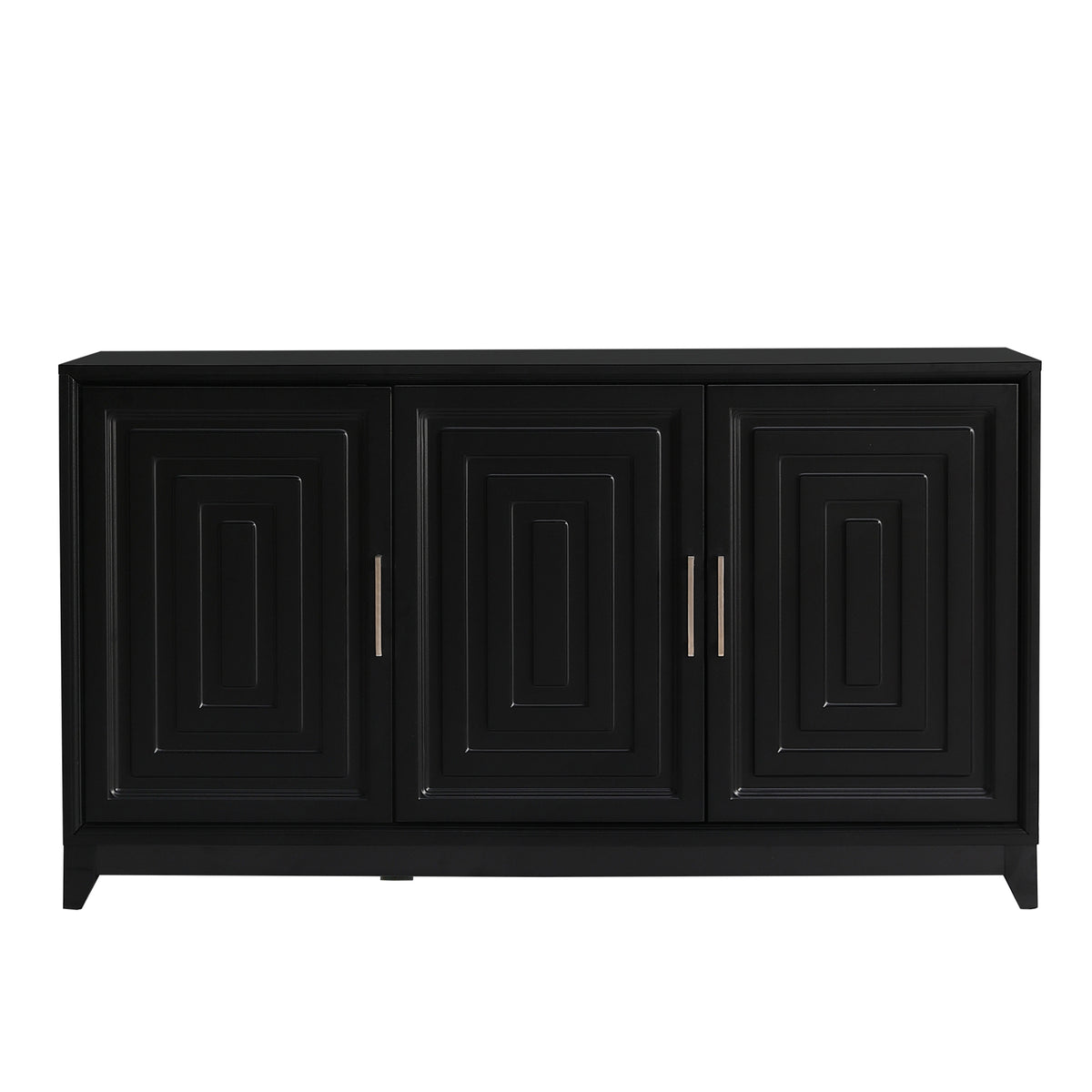 Black TV Stand for TVs up to 65 in, 59.1 in Wide