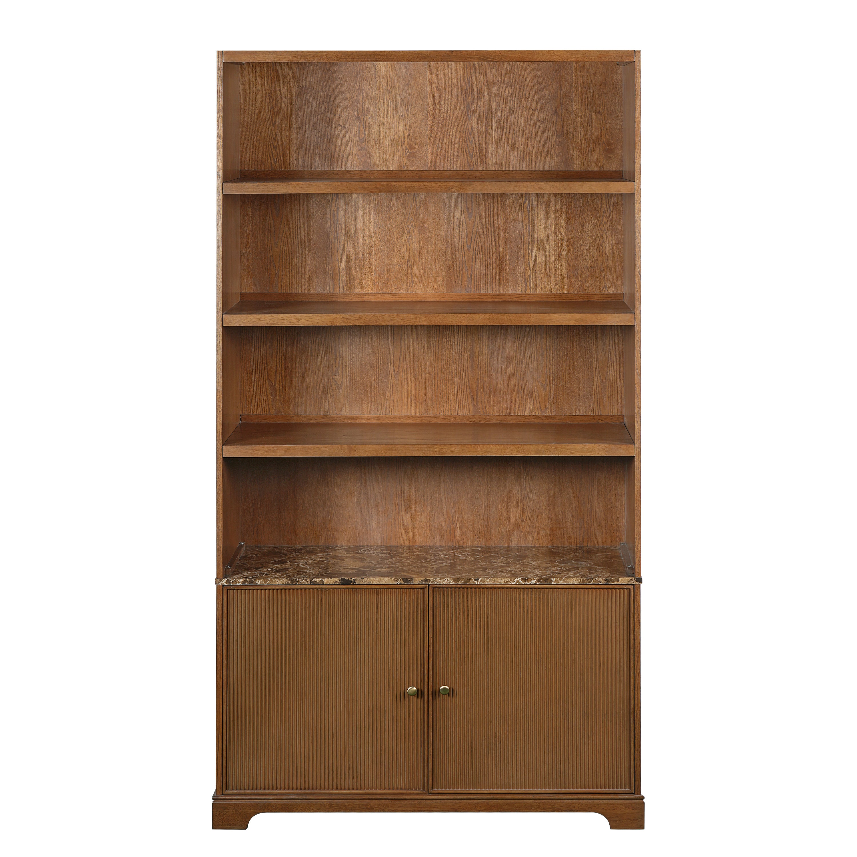 Modern Storage Cabinet, 48.3 in, Walnut