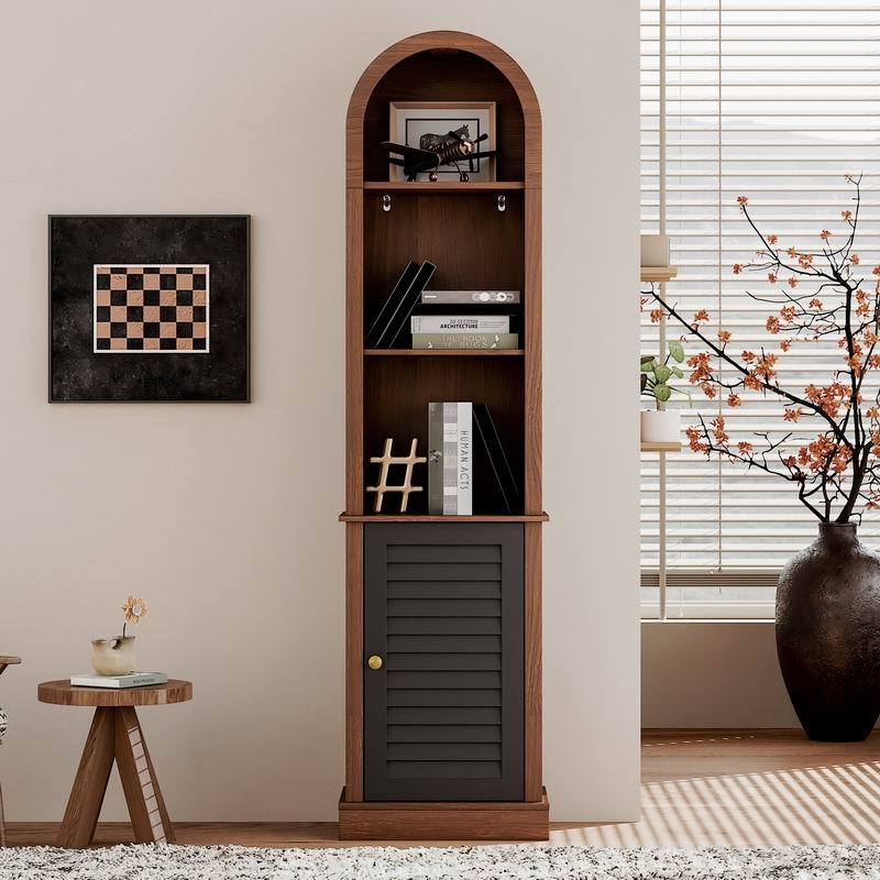 Bookcase, 17.8 in, Walnut
