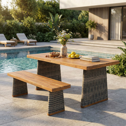 Teak Finish Patio Sets