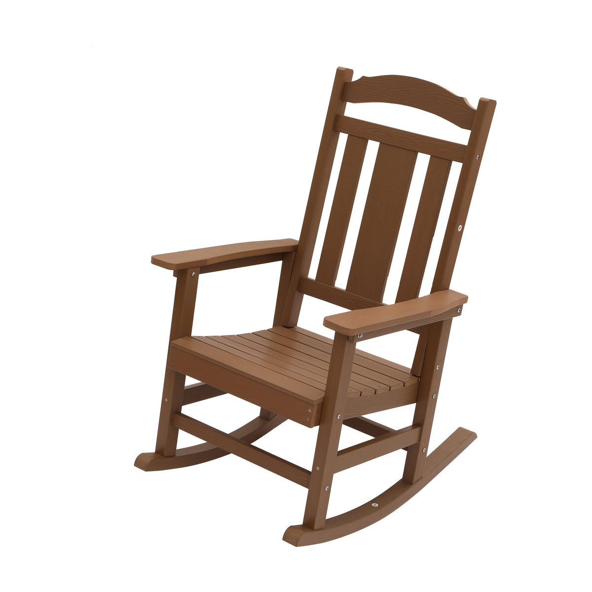 Brown Resin Folding Adirondack Chair