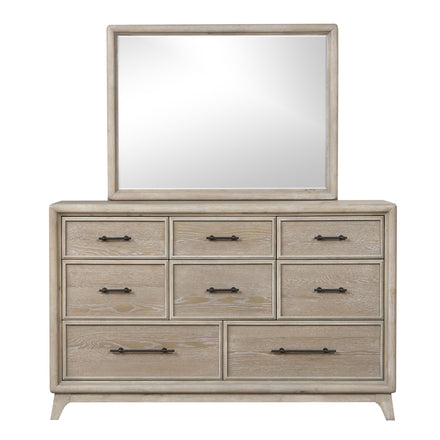 dresser with mirror