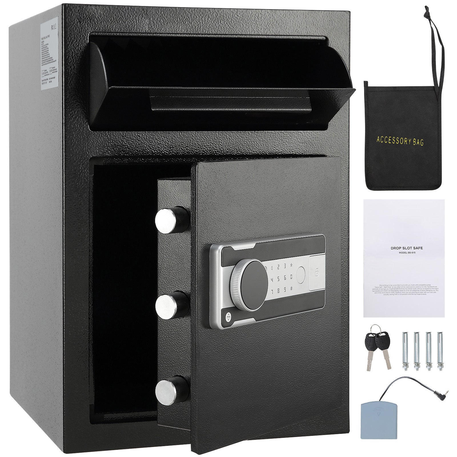 Office Safe, 14 in, Black