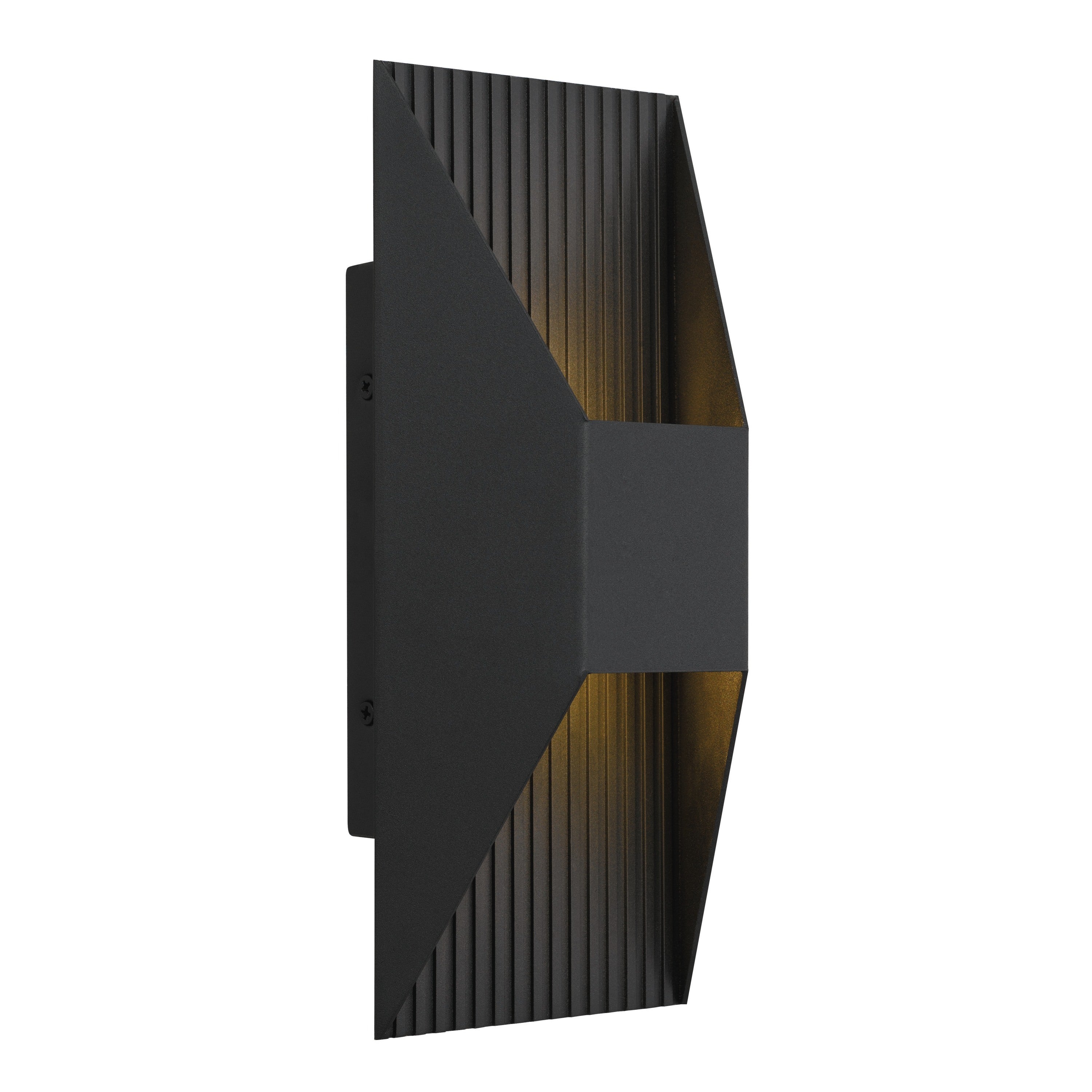 Black Dimmable Wall Sconce, 12 in